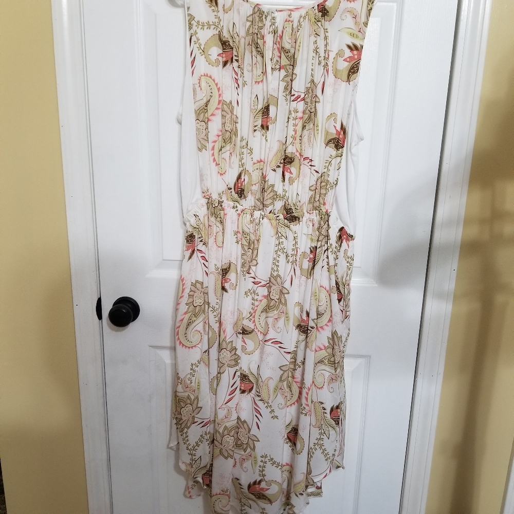 J Jill Paisley Floral Sleeveless lined Dress